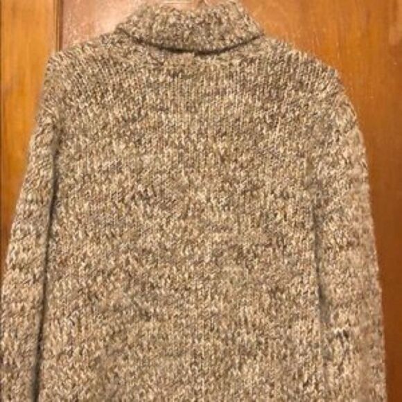 Eddie Bauer Marled Knit Fisherman’s Cardigan Women’s M  Chunky Cozy Layered Look - Picture 5 of 5